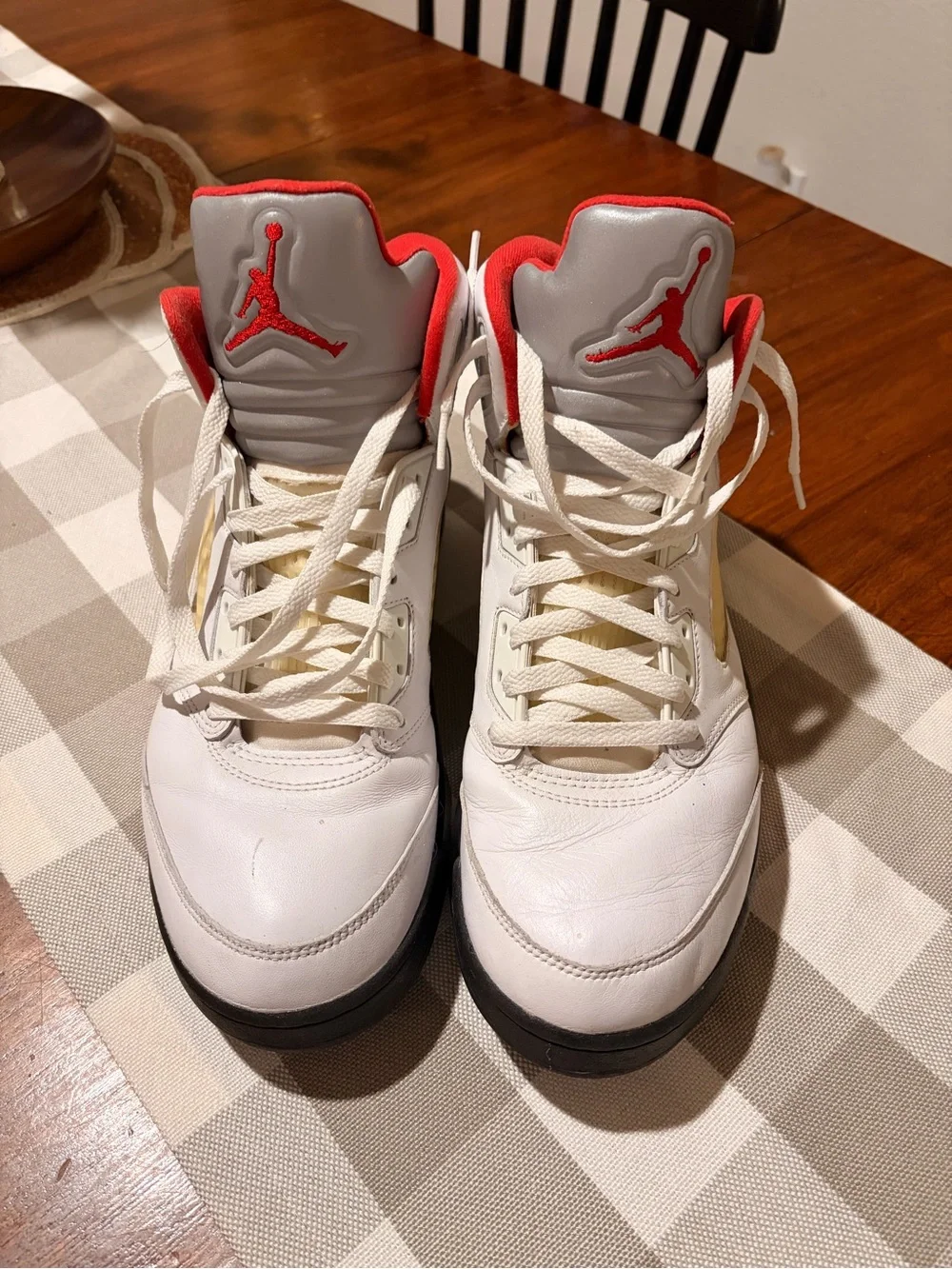 Nike Air Jordan 5 Retro Fire Red Silver Tongue 2020 Men’s Size 12 DA1911-102